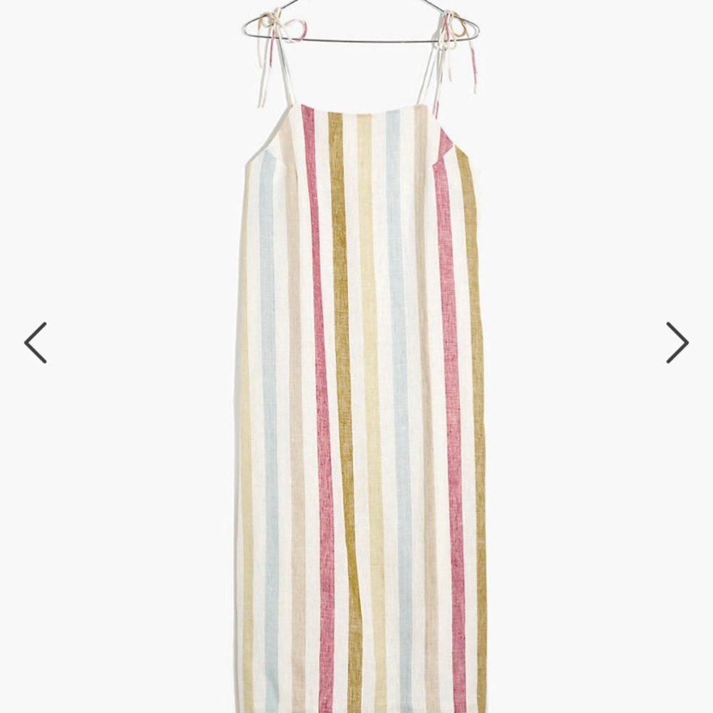 Madewell x LAUDE Organic Linen Jane Maxi Dress in Painter Stripe — Large - Picture 4 of 11